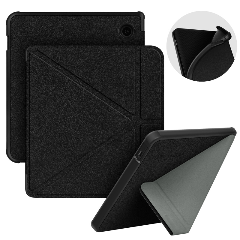 Kobo Libra Color/2 Estuche protector de deformación Kobo7 pulgadas Estuche de cuero protector de soporte plegable