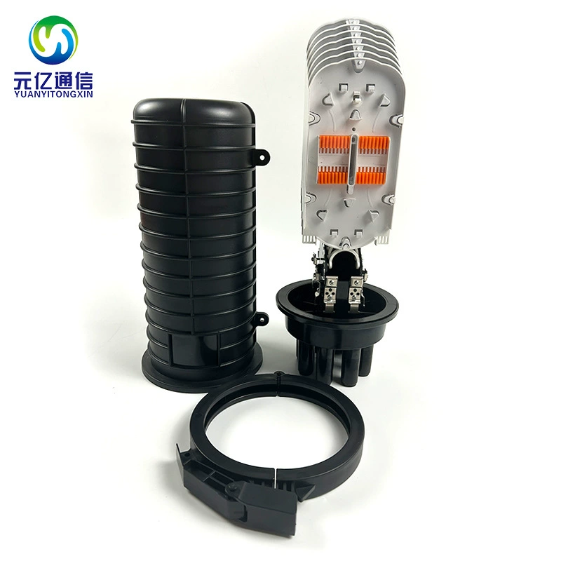 Заводская прямая продажа термоусадочного колпачкового оптического кабельного соединительного короба, один вход и четыре выхода, сварной пакет, 96-жильный соединительный короб, комплект IP65