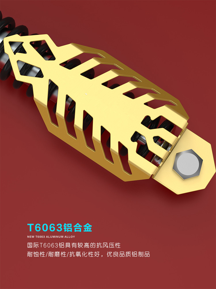 Accesorios de modificación del amortiguador de choque todoterreno de la motocicleta cubierta protectora del amortiguador del scooter decoración personalizada cubierta de la horquilla delantera cubierta del amortiguador