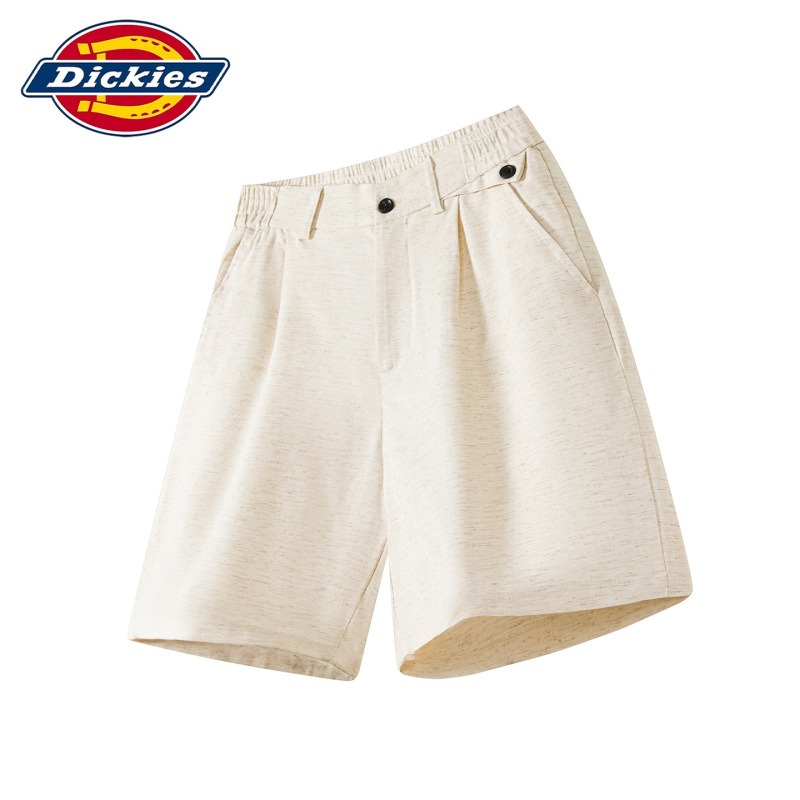 Dickies Linen Shorts Men's Japanese Style Solid Color Comfortable Five-Point Pants Summer New Trendy Casual Shorts Dickies Linen Shorts Men's Japanese Style Solid Color Comfortable Five-Point Pants Summer New Trendy Casual Shorts