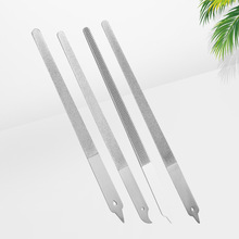 不锈钢指甲锉  大号 中号 小号双面打磨条 喷砂锉 线路板锉