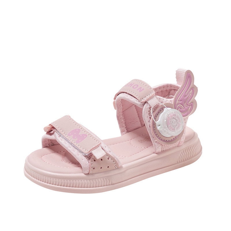 Sandalias para niñas 2025 verano nuevo estilo botones giratorios zapatos de playa moda para niños sandalias con punta abierta zapatos de princesa para niñas image 8