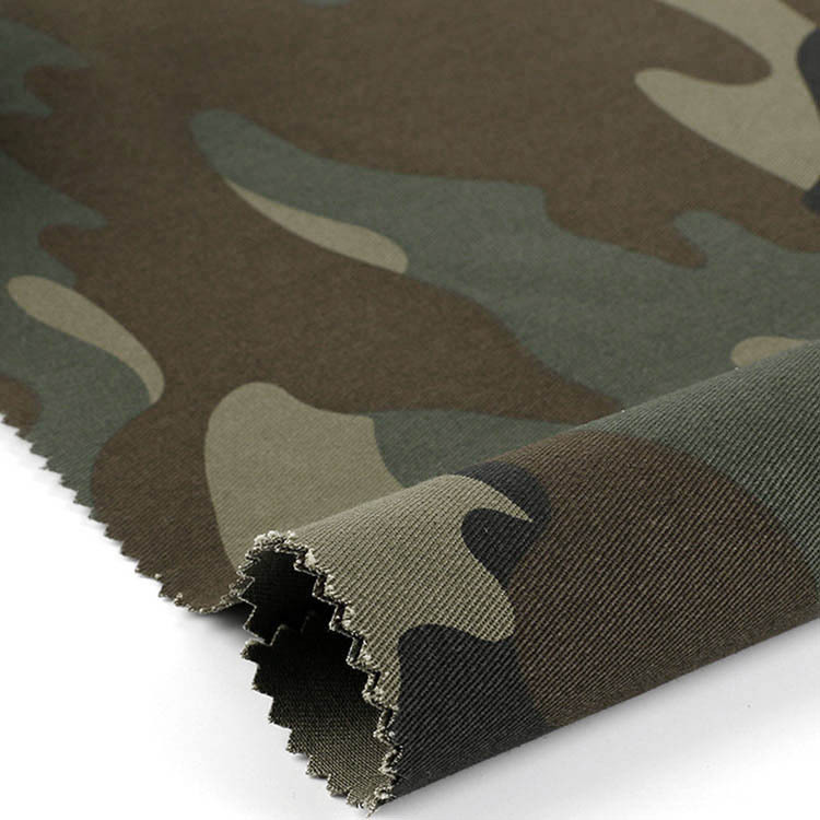 Fabricante de Shaoxing cómodo tela de algodón de impresión de tela de camuflaje