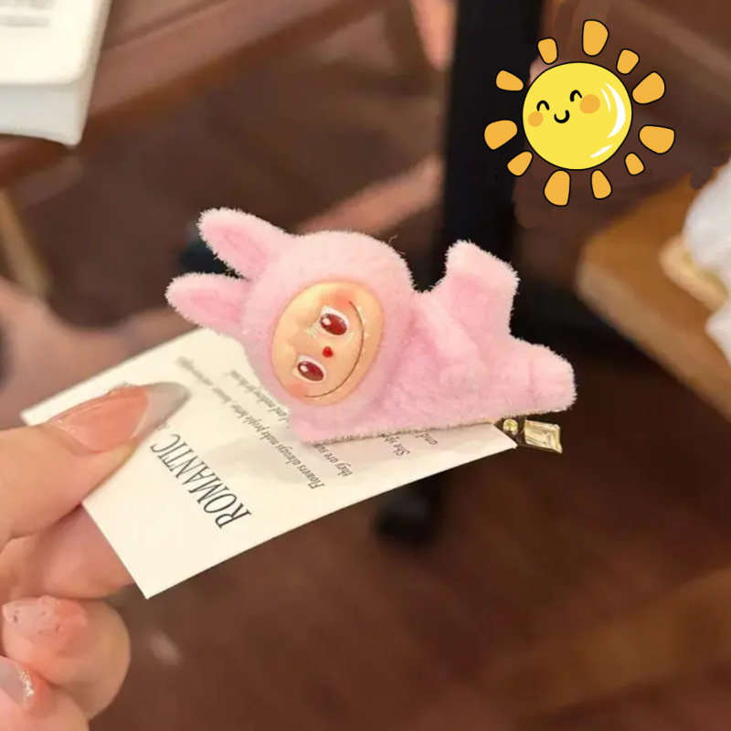 バブルマート周辺小型人形ラブブヘアピンかわいいガーリーハートサイド前髪クリップカモノハシクリップヘアアクセサリー女性用|undefined