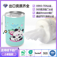 コーラ缶型ウェットティッシュ 携帯用ウェットティッシュ ボトル入り 学生 子供 ペット 外出用 洗わない ミニ缶ウェットティッシュ