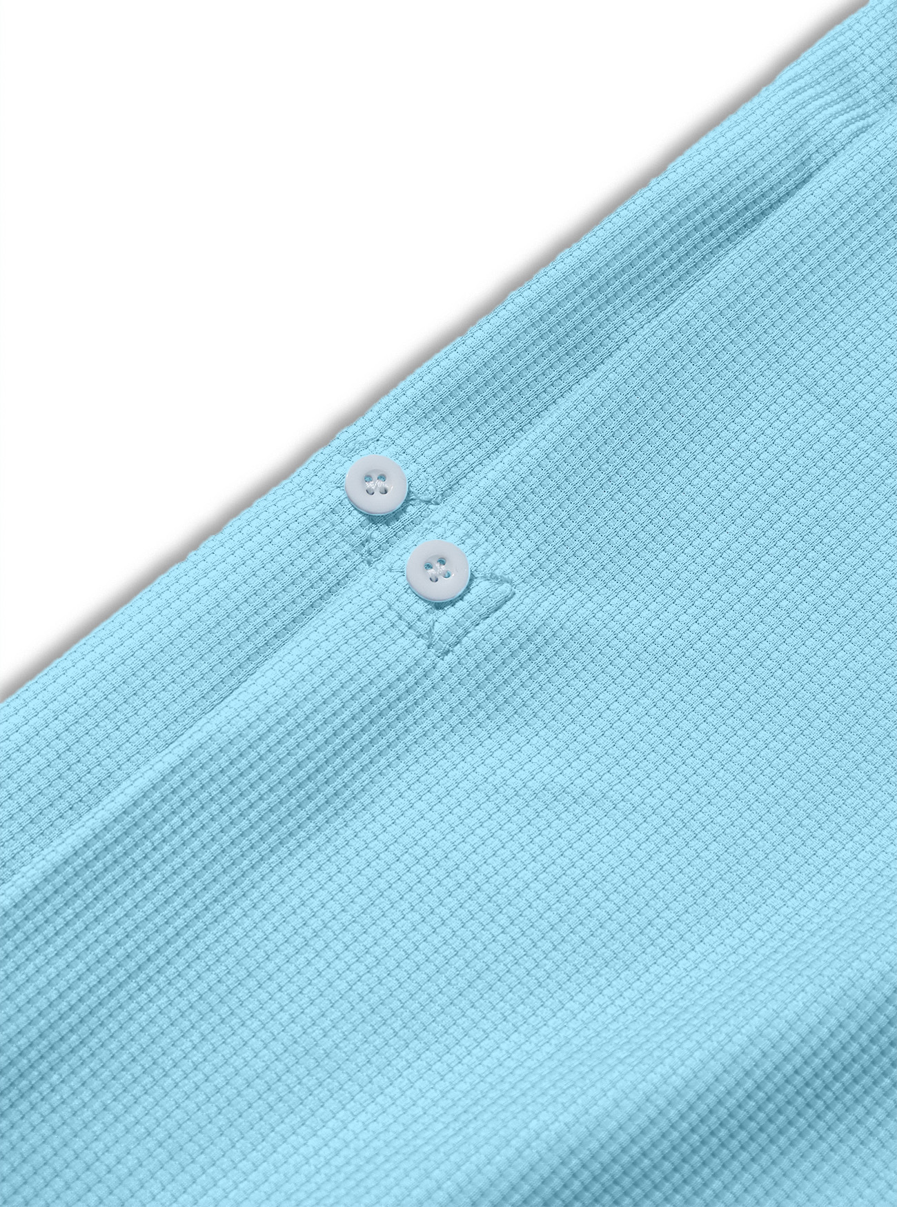 Monochrome Polo Shirt For Men With Stand Collar And Button Placket_voghion.com