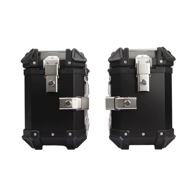 Motorcycle trunk – quick release three boxes - 28l-side-box-black