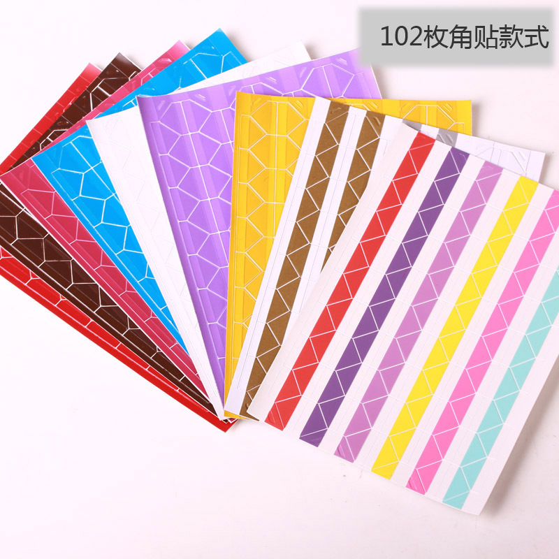 Handmade DIY Photo Album Accessories Polaroid Adhesive Photo Album Fixed Photo Wall Photo Corner Stickers 102 Pieces