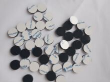 硅膠防滑墊網格橡膠墊片自粘防撞粒防震滑硅膠墊 黑色圓形eva腳墊