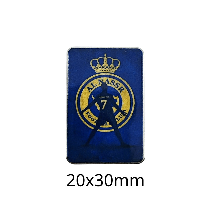 Insignias metálicas transfronterizas, pegatinas para teléfonos móviles, broches, Copa Mundial, Liga de Campeones, club de fútbol, insignias del Real Madrid, insignias del Liverpool al por mayor