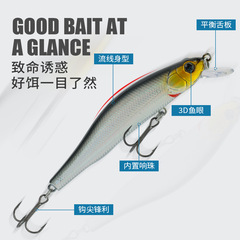 Lure for Shark|Surface Floating Long Casting Minnow Road Runner Magnetic Center of Gravity Transfer System Soft Lure Hard Lure Bionic Lure 12g