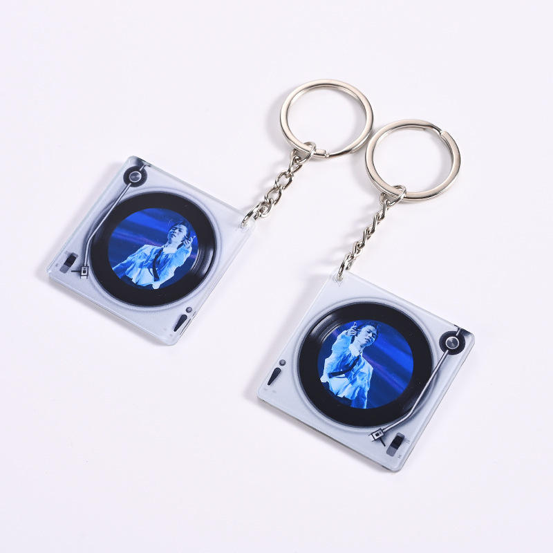 スターアクリルNFCレコードキーホルダーカスタムdiyスター周辺クリエイティブ個性キーペンダントカスタム|undefined