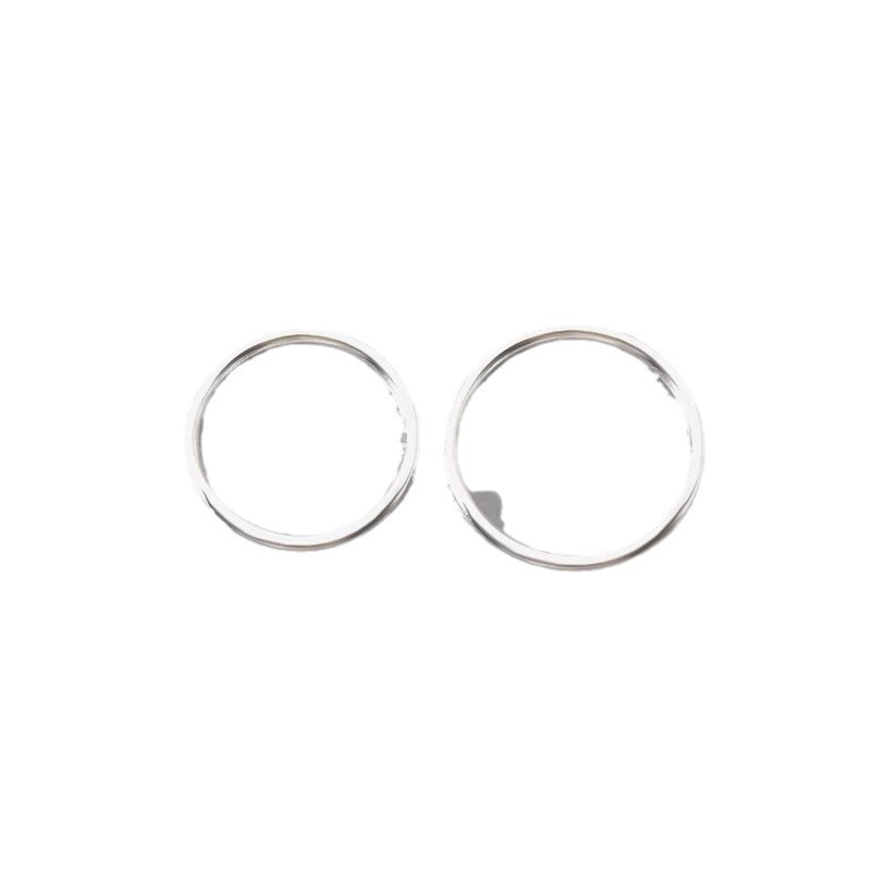 Zweifarbige, stapelbare, zarte Ringe, trendiges Set aus verschiedenen Metallen zum Kombinieren, minimalistische, dünne Gold- und Silberringe, gravierte Initialen und Sternsymbole, 3-5 Stück zum Stapeln, Mode_voghion.com