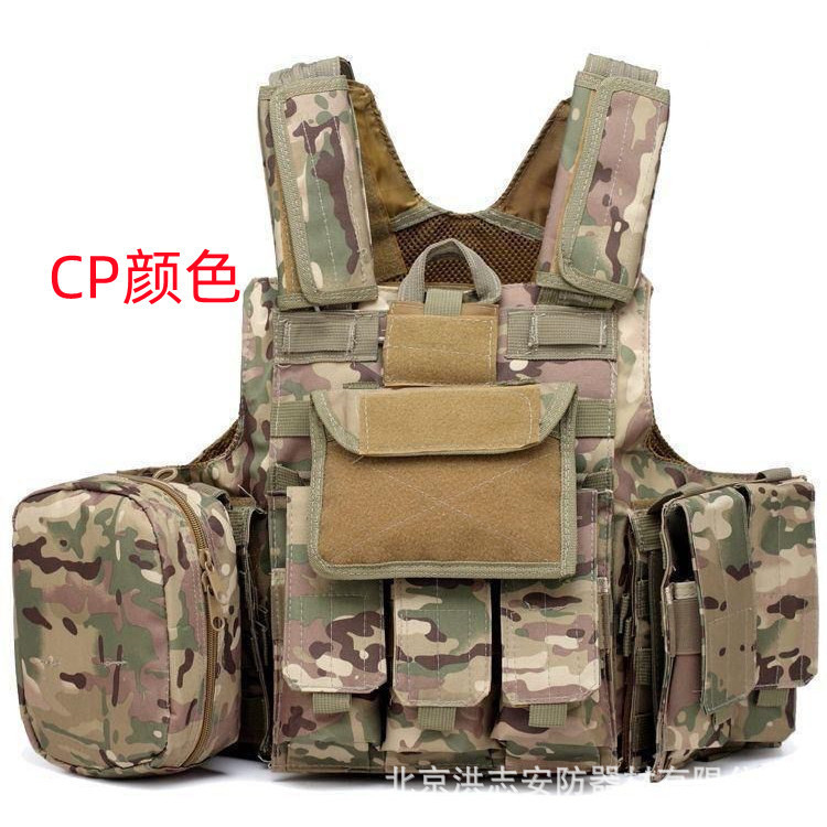 Outdoor Steel Wire Ghost Tactical Vest Vest Men's Special Combat Combat Portable Equipment Military Fan Cs Protective Equipment