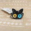 Cute cartoon metal monster, small design ring, cat, trend of season, on index finger, wholesale