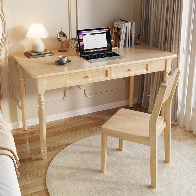 American light luxury solid wood desk home desk modern simple computer desk bedroom study table study desk