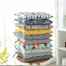 一件代发方形亚麻坐垫榻榻米座垫餐椅办公室儿童学生家居椅垫批发