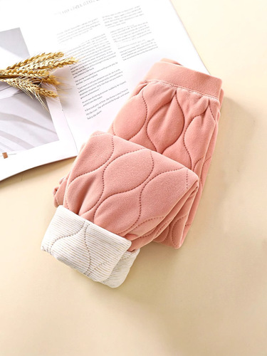 Children's Cotton Pants Three-Layer Thick Winter Boys' Student Inner Wear Girls' School Uniform Inner Layer Base Warm Pants