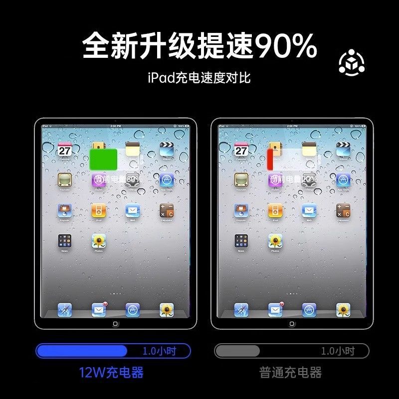 Apple iPad 充電器 12W 高速充電ヘッド iPad/Pro/MIni/AirUSB カーデータケーブルパッドに適しています。|undefined