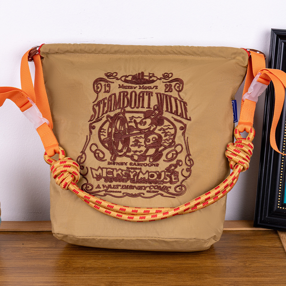 [ジッパーバケットバッグ]新しい調節可能なファッショナブルな刺繍ショッピングバッグ、多用途、軽量、ポータブルショルダークロスボディバッグ、トレンディ