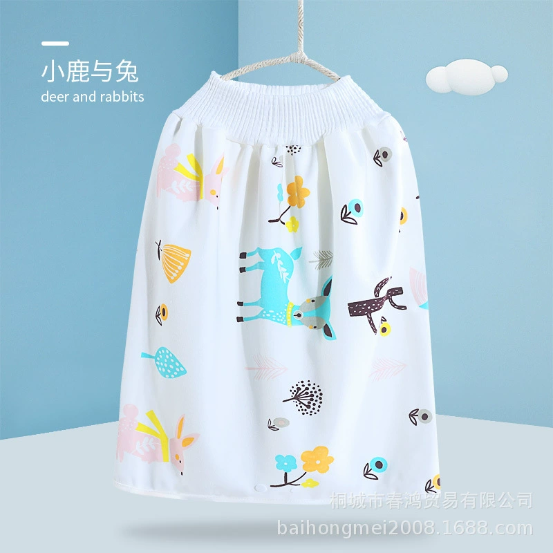Children's demi-season cotton skirt, trousers for training, washable