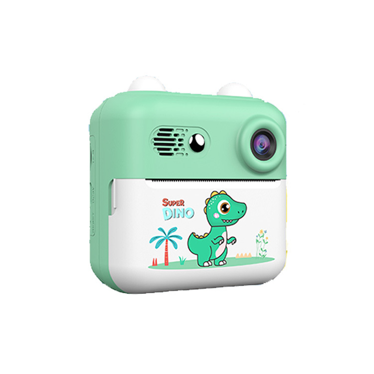 Nueva cámara de impresión de cámara mini cámara Polaroid HD de dibujos animados digitales para niños transfronterizos A22C