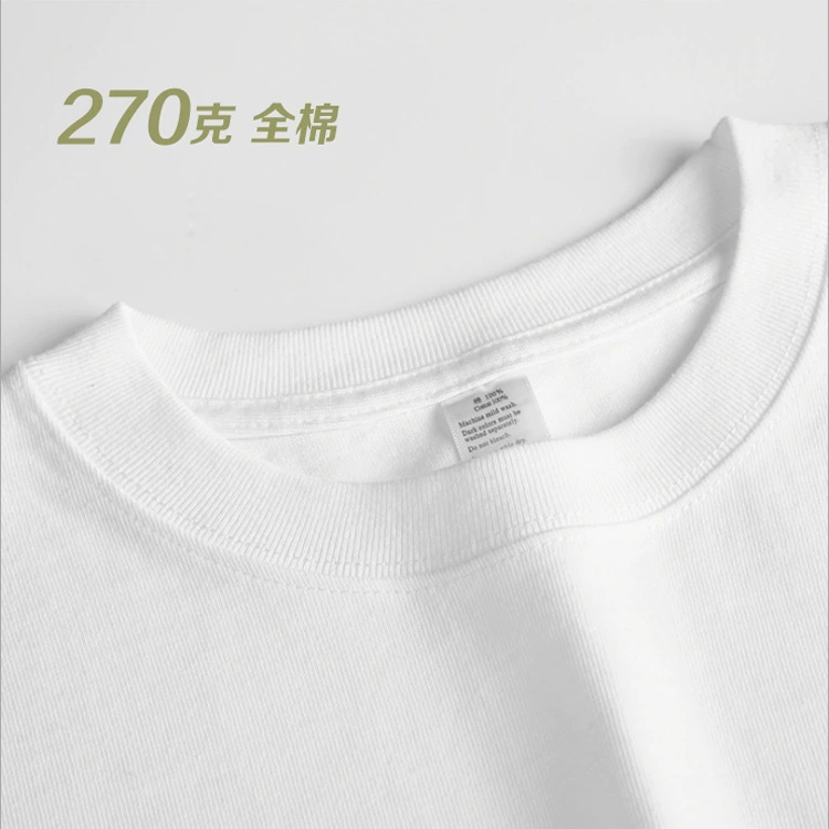Высококачественная футболка из чесаного хлопка 280 г, 100% хлопок, с коротким рукавом, ультратолстая, классическая унисекс футболка из чистого хлопка, универсальная базовая модель.