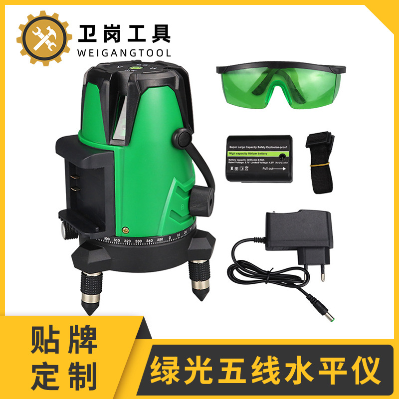 厂家直供触摸绿光5线水平仪精品激光投线仪  高清晰度水平仪器