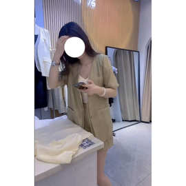短袖气质减龄西装女夏季新款气质休闲薄款短袖西装短裤两件套装