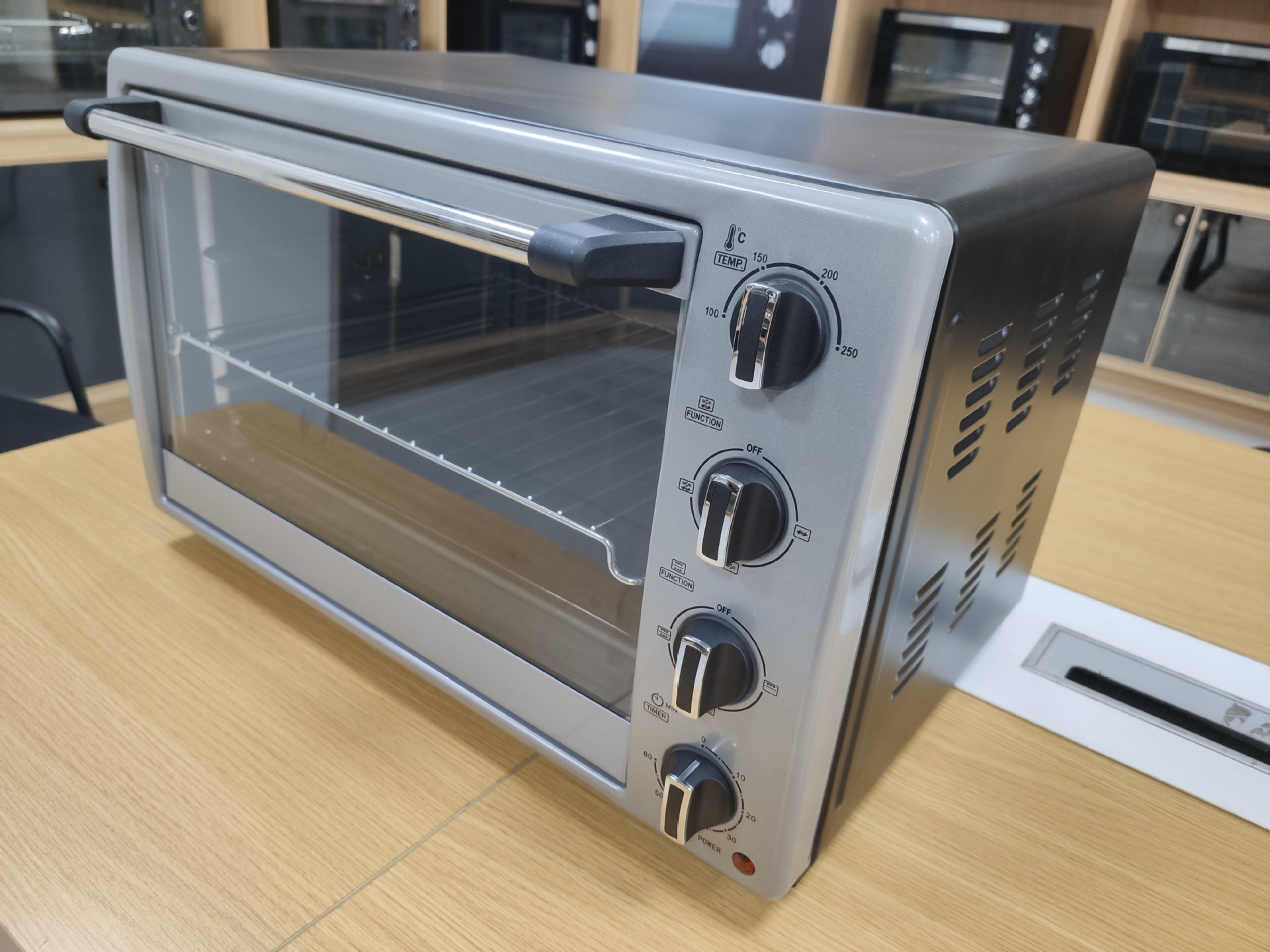 48L horno doméstico de comercio exterior gran capacidad multifuncional horno de convección visual fábrica a granel personalizado KS48