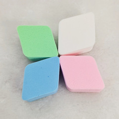 Diamond Powder Puff 4 Pcs Thickened with Box Foundation Makeup Remover Professional Studio Use Dry and Wet Dual-Use Makeup Sponge