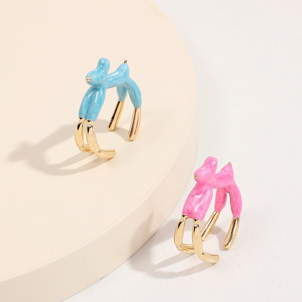 Hip-Hop Geometric Arylic Copper Open Ring Plating Copper Rings