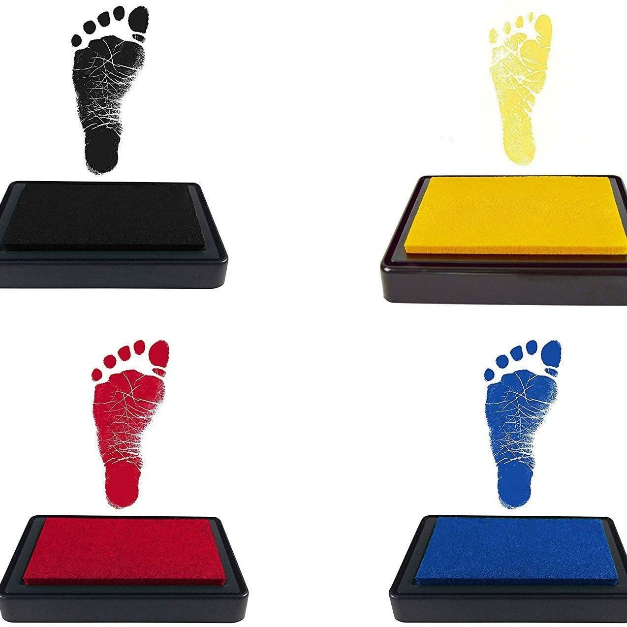 Rectangular children's ink pad for office, hands and feet prints, wholesale, pet, quick dry
