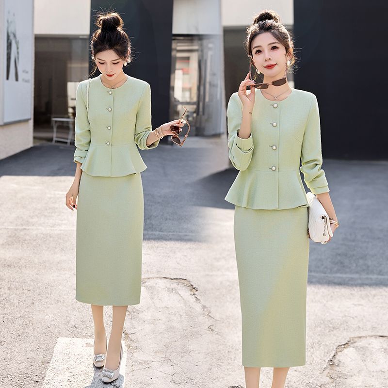 时尚法式一整套套装裙女2025春秋新款女装气质小香风半身裙两件套|undefined