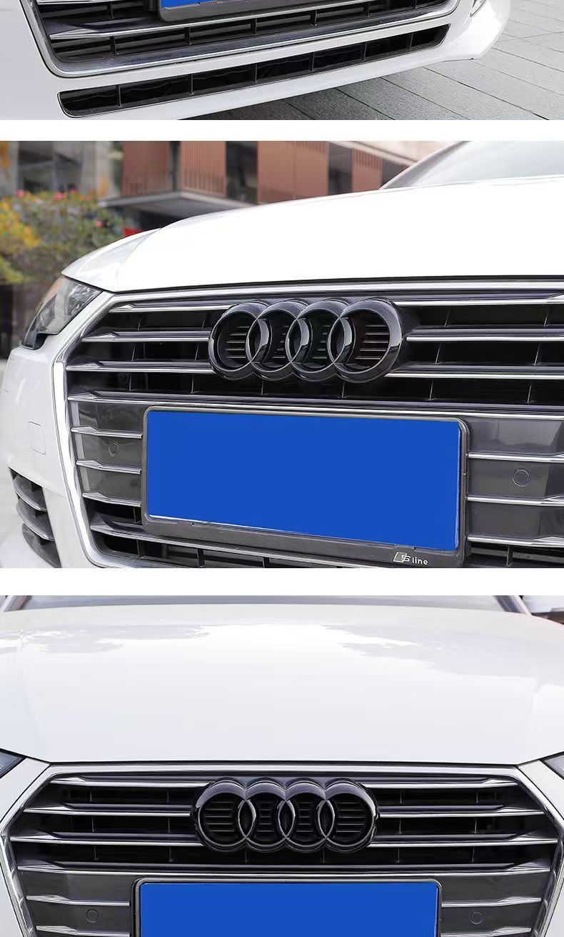 Applicable to Audi four-ring standard Q3Q5 net standard A5A6A4L modification RS3 front standard rear tail standard Audi front and rear car logo