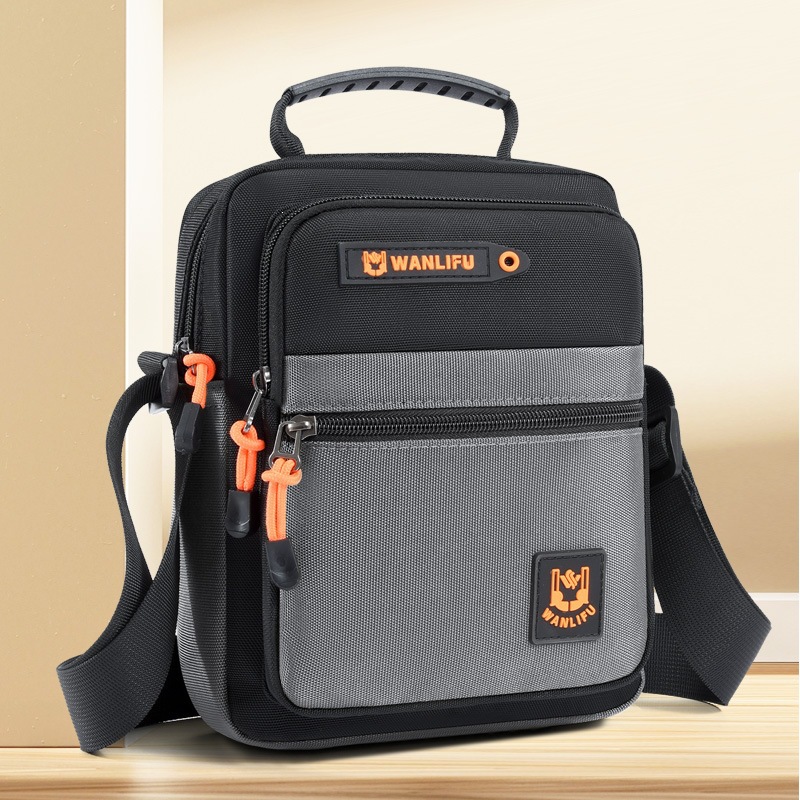 New high-quality men's bag, shoulder bag, handbag, crossbody bag, portable travel bag, phone bag, outdoor Oxford bag