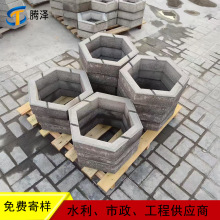 厂家直供六角护坡砖农村河道整改高速护坡砖预制六棱块生态草坪砖
