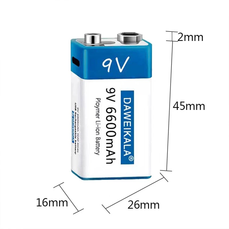 100-New-9V-USB-rechargeable-Li
