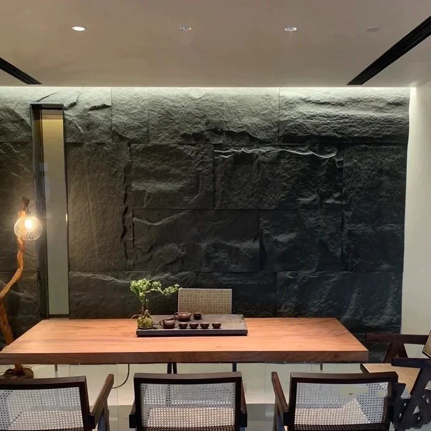 Фабрика прямых продаж креативный легкий pu каменный обшивка внутри и снаружи фона стены