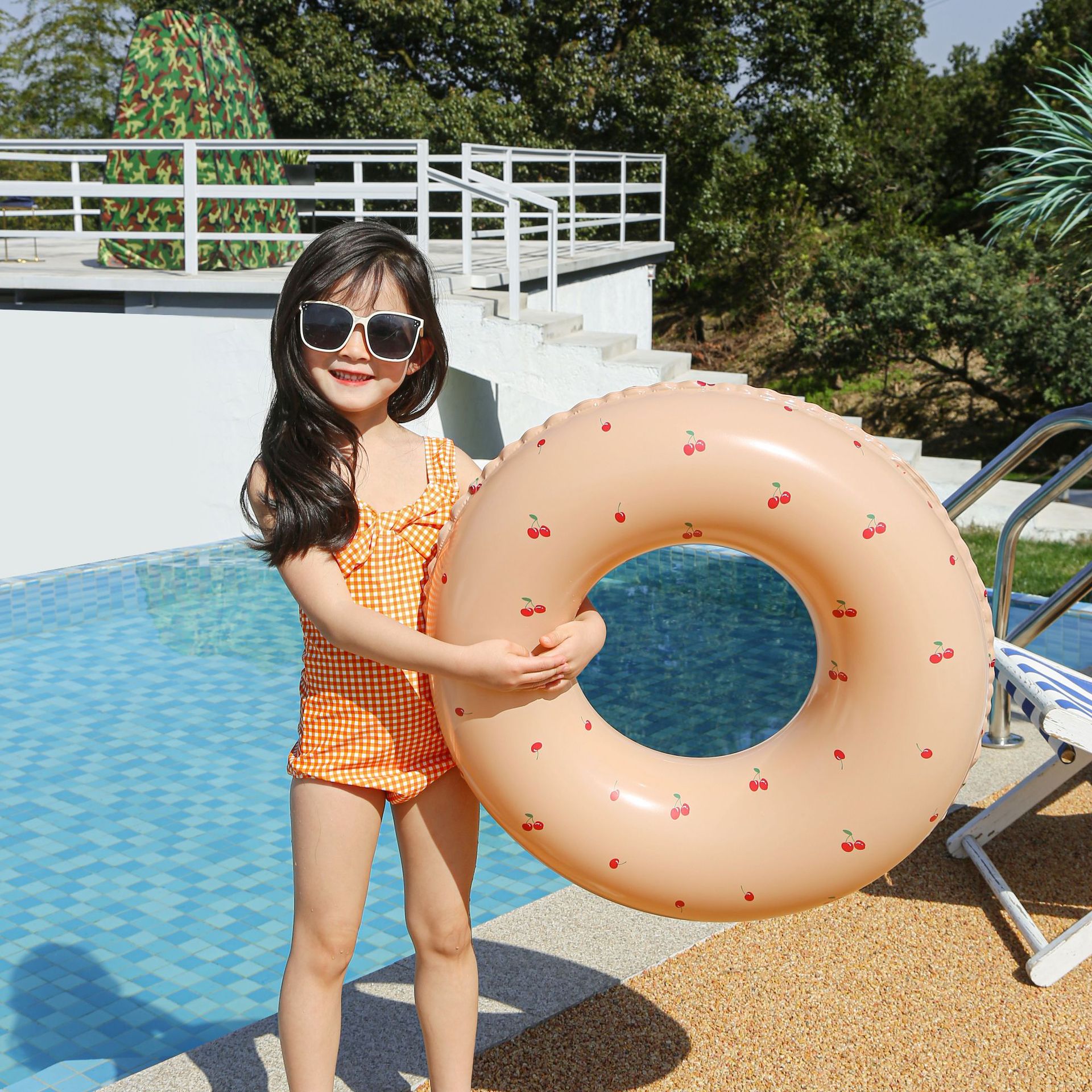 210g Weight Swim Ring Type of Swimming Accessories 1 Piece Quantity PVC Material Color Block, Solid Color Pattern Kid'S Gender Cute Style Cute Color Block Solid Color PVC Swim Ring Swimming Accessories 1 Piece 22