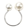 Trend jewelry, accessory, adjustable elegant ring from pearl, Korean style