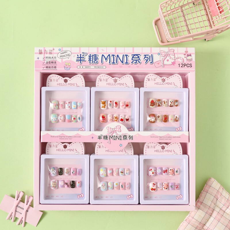 New European and American Style Cross-Border Wearable Nails with a High-End Feel, Long Nail Stickers That Can Be Freely Removed, Nail Factory New European and American Style Cross-Border Wearable Nails with a High-End Feel, Long Nail Stickers That Can Be Freely Removed, Nail Factory