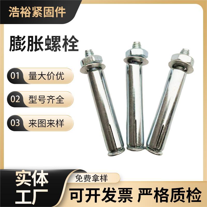 国标膨胀螺栓 蓝白镀锌膨胀螺丝 热镀锌膨胀螺栓碳钢拉爆膨胀螺丝