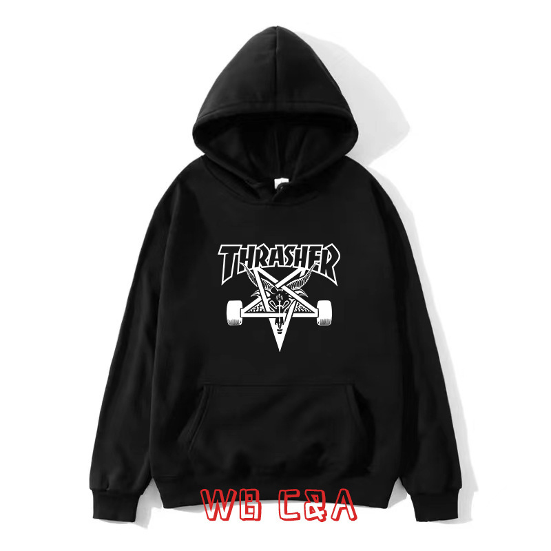 THRASHER European and American fashion brand hooded sweater cross-border sweater men's clothing manufacturers supply hip-hop casual jacket ins