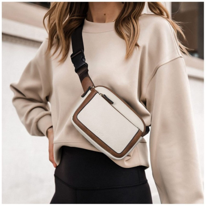 Bolsos de cinturón en stock mini omnipresente bolso de cinturón bolso de cinturón ajustable correa de hombro bolso de cinturón de mujer de cuero artificial