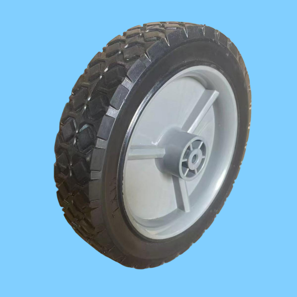 发泡轮厂家热卖户外野营车7寸8寸四轮拖车露营手推车塑芯橡胶脚轮