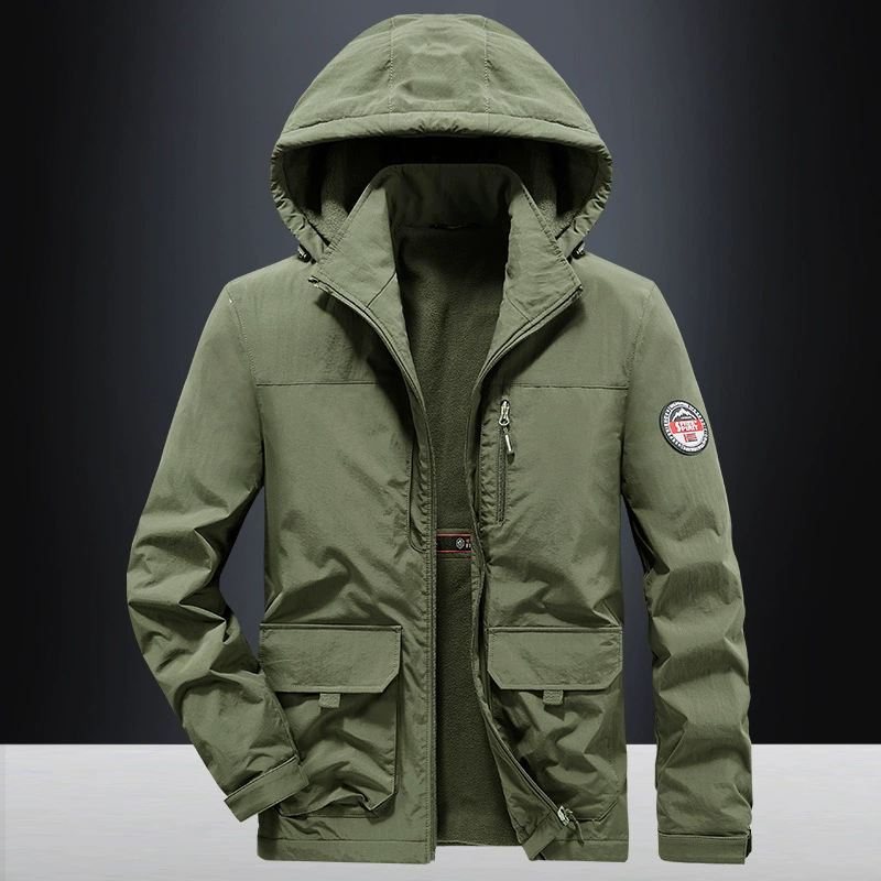 Весенне-осеннее пальто Мужская рабочая одежда Мужская уличная ветровка среднего возраста Спортивная одежда Ветрозащитная спортивная куртка 8812A