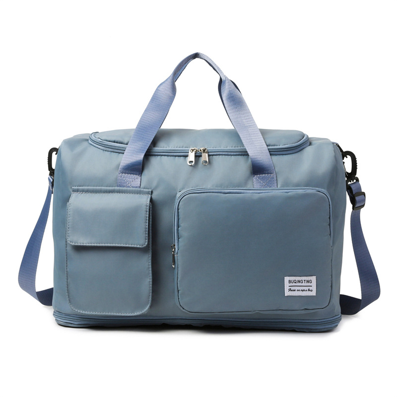 Nueva bolsa de viaje para viajes de negocios de corta distancia, bolsa de lona ligera de gran capacidad con separación en seco y húmedo, bolsa de yoga de fitness deportivo