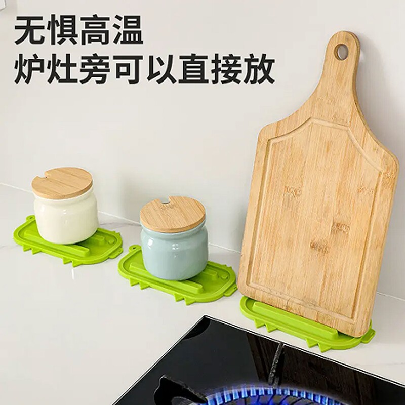 可爱小猪锅盖收纳垫锅盖放置器台面沥水垫多功能隔热垫砧板放置垫|undefined