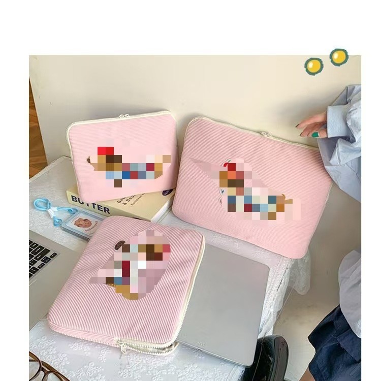 Korean Ins Style 11Ipad Cartoon Puppy Tablet Storage Bag 14/ 15inch Laptop Sleeve Bag